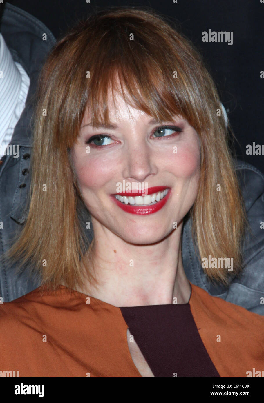 12 septembre 2012 - Los Angeles, Californie, États-Unis - Sienna Guillory assiste à la première de Screen Gems' ''Resident Evil : Retribution'' le 12 septembre 2012 à L.A Regal Cinemas Theatre, Los Angeles, CA.USA.(Image Crédit : Â©/TLeopold ZUMAPRESS.com)/Photos Globe Banque D'Images