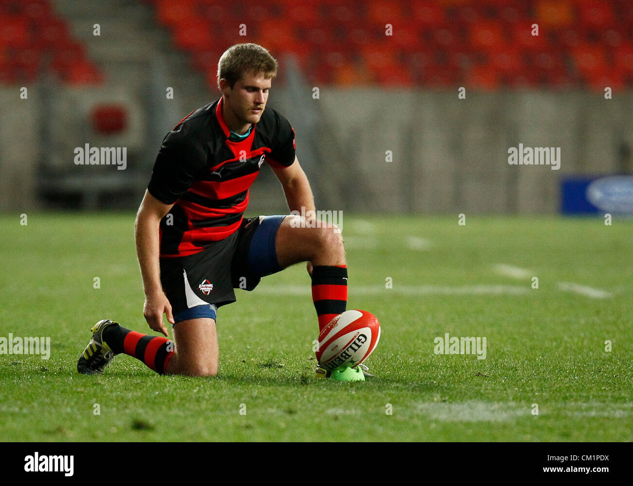 PORT ELIZABETH, AFRIQUE DU SUD - le 14 septembre, au cours de l'Absa Currie Cup match de première division entre Province Orientale Rois et Griffon du Nelson Mandela Bay Stadium le 14 septembre 2012 à Port Elizabeth, Afrique du Sud photo de Michael Sheehan / Images Gallo Banque D'Images