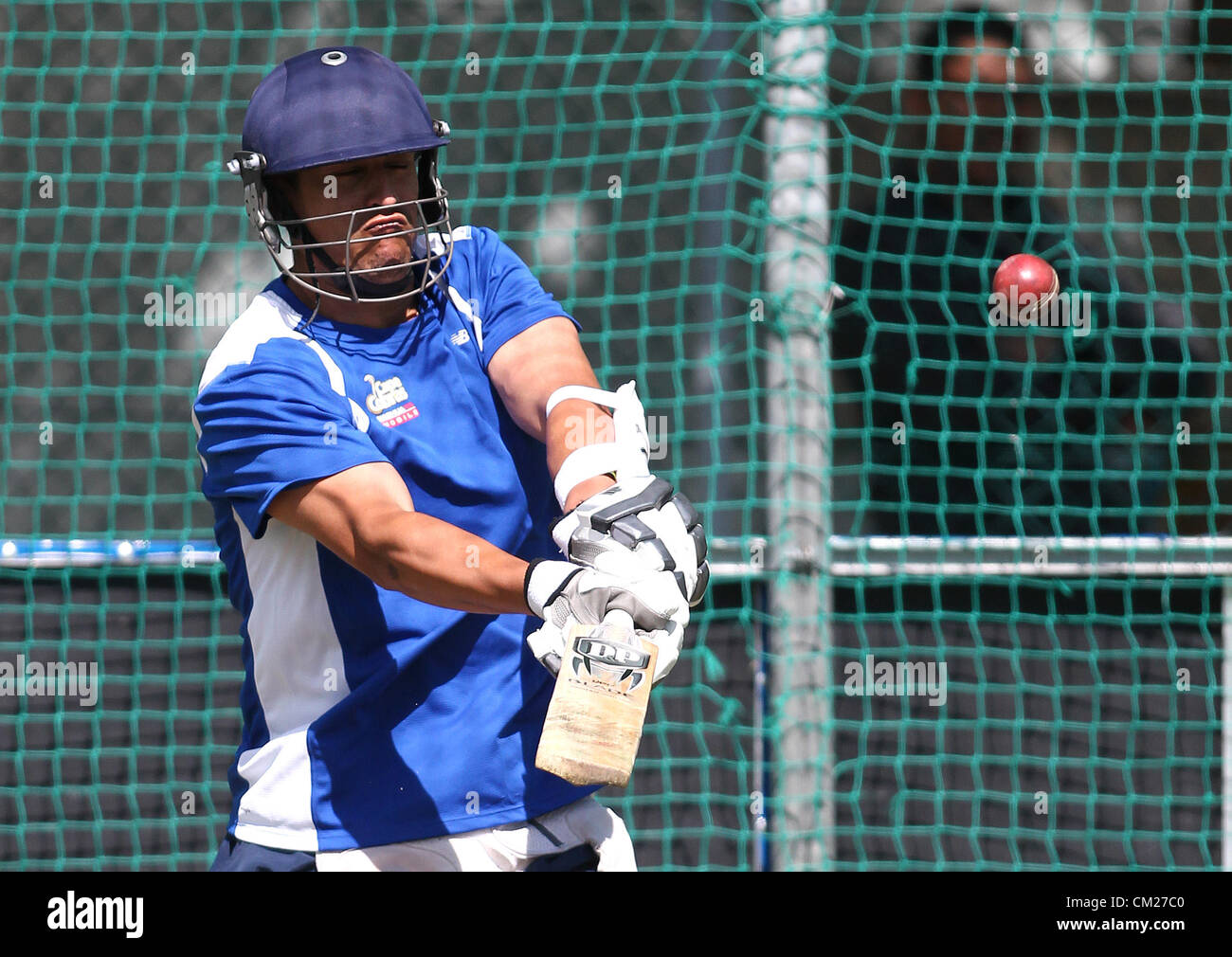 CAPE TOWN, AFRIQUE DU SUD - le 18 septembre, le capitaine Cobras Rory Kleinveldt au cours de la Cap Nashua Cobras media journée portes ouvertes au Sahara Park Newlands, le 18 septembre 2012 à Cape Town, Afrique du Sud Photo par Shaun Roy / Images Gallo Banque D'Images