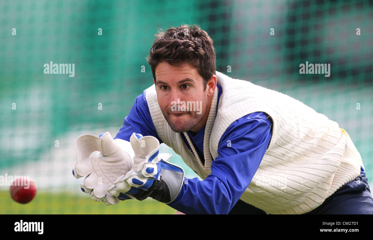 CAPE TOWN, AFRIQUE DU SUD - le 18 septembre, lors de la mise en conserve de Ryan Nashua Cape Cobras media journée portes ouvertes au Sahara Park Newlands, le 18 septembre 2012 à Cape Town, Afrique du Sud Photo par Shaun Roy / Images Gallo Banque D'Images