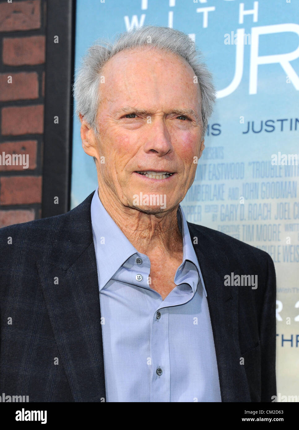Clint Eastwood à "l'ennui avec la courbe' premiere du film à Los Angeles, CA 19 Septembre 2012 Photo de Sydney Alford Banque D'Images