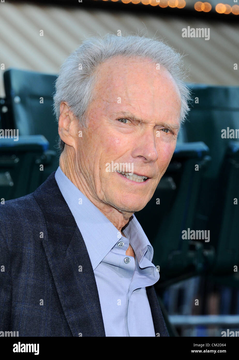 Clint Eastwood à "l'ennui avec la courbe' premiere du film à Los Angeles, CA 19 Septembre 2012 Photo de Sydney Alford Banque D'Images