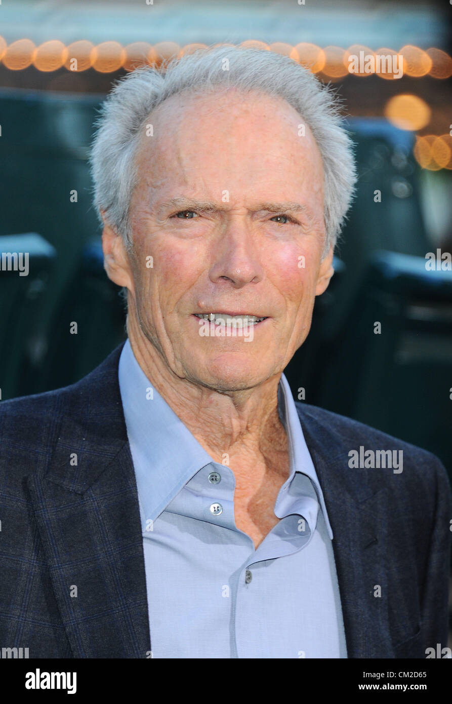 Clint Eastwood à "l'ennui avec la courbe' premiere du film à Los Angeles, CA 19 Septembre 2012 Photo de Sydney Alford Banque D'Images