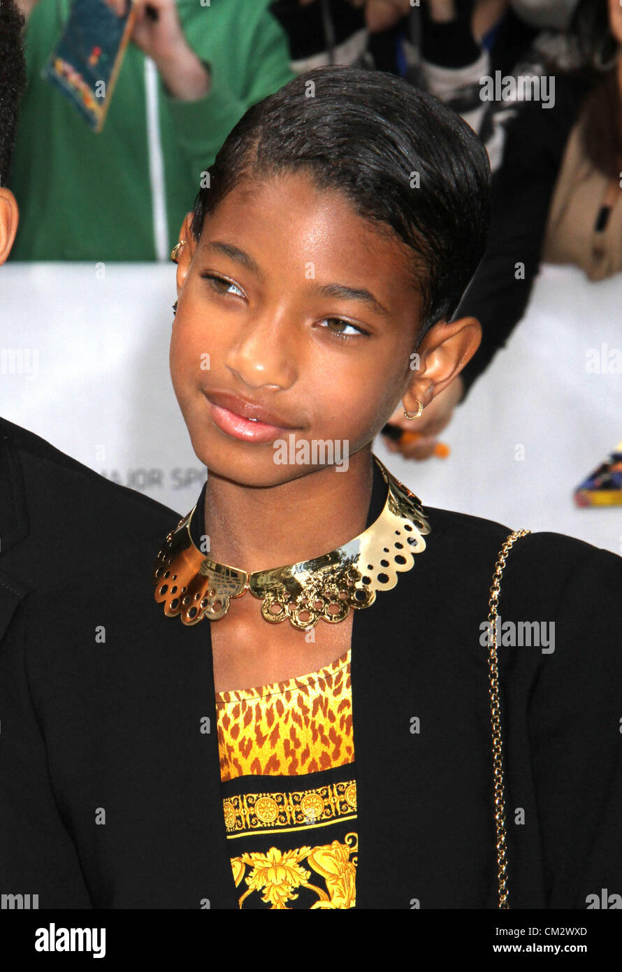 9 septembre 2012 - Toronto, ON, Canada - Jaden Smith Willow Smith à la "Free Angela & tous les prisonniers politiques", à la Premiere 2012 Festival International du Film de Toronto. (Crédit Image : © Dan Herrick/ZUMAPRESS.com) Banque D'Images