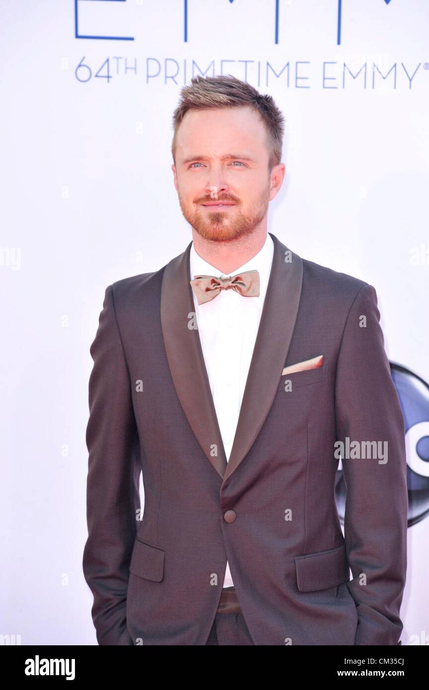 Aaron Paul arrivants64th Primetime Emmy Awards - Arrivals Partie 2 Nokia Theatre L.A LIVE Los Angeles CA 23 Septembre 2012 Photo Banque D'Images