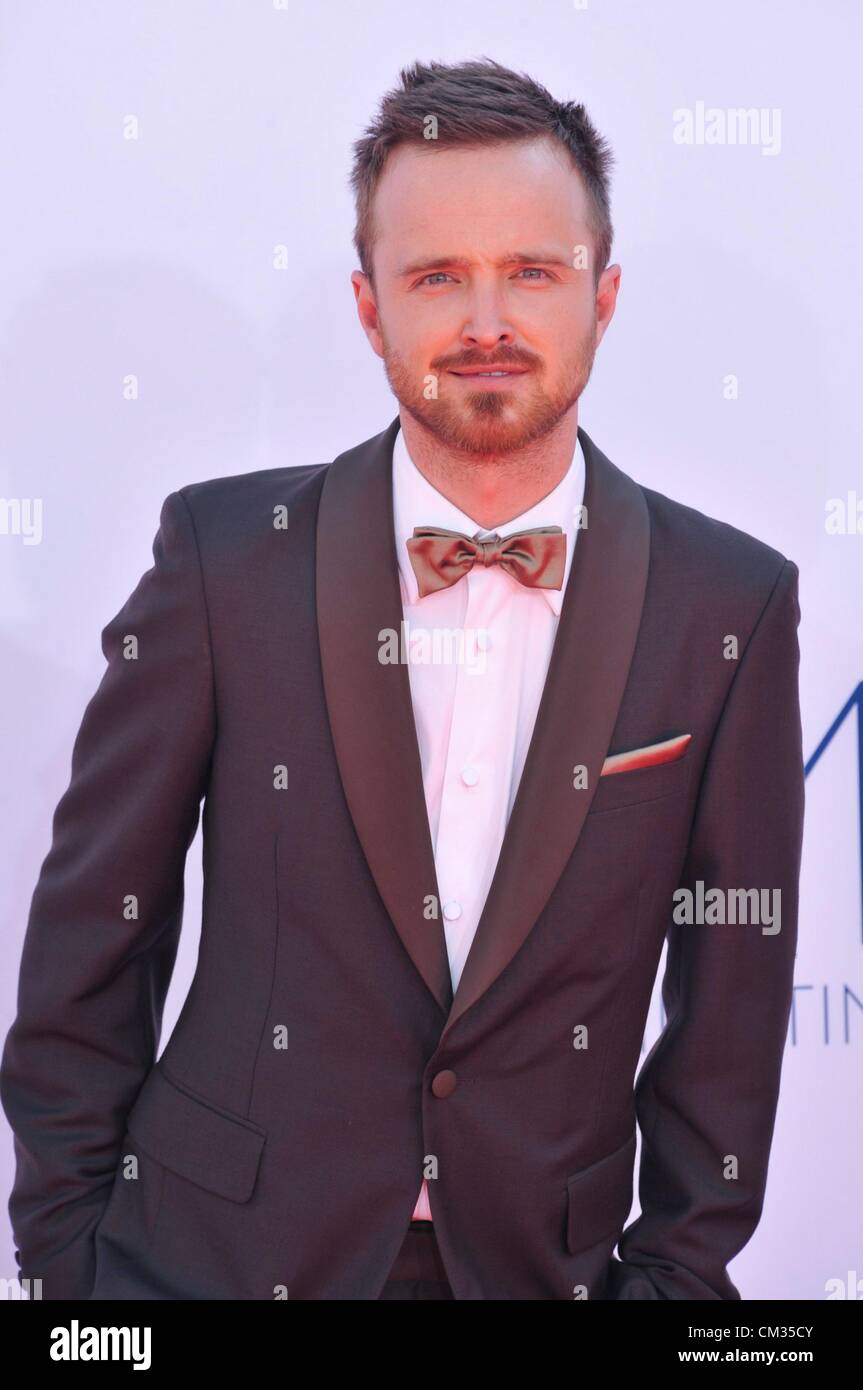 Aaron Paul arrivants64th Primetime Emmy Awards - Arrivals Partie 2 Nokia Theatre L.A LIVE Los Angeles CA 23 Septembre 2012 Photo Banque D'Images