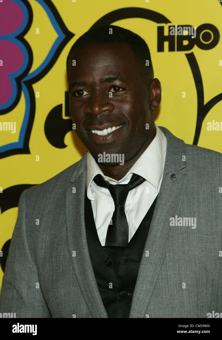 Demetrius Grosse arrivants HBO Emmy Awards After Party - Partie 2Plaza atPacific Design Center Los Angeles CA 23 Septembre 2012 Banque D'Images