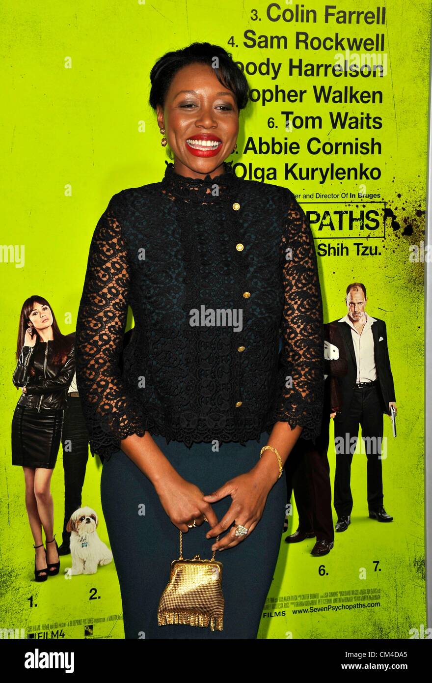 USA. au niveau des arrivées pour sept psychopathes Premiere, Bruin Theatre, Los Angeles, CA le 1 octobre 2012. Photo par : Dee Cercone/Everett Collection/ Alamy live news. Banque D'Images