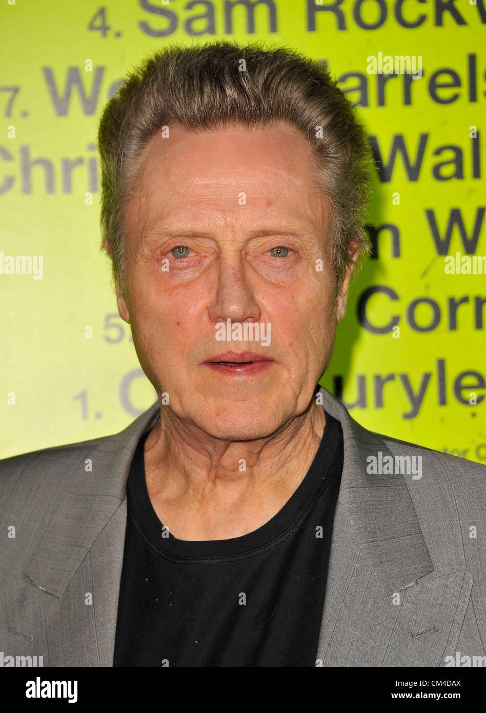 USA. Christopher Walken aux arrivées pour sept psychopathes Premiere, Bruin Theatre, Los Angeles, CA le 1 octobre 2012. Photo par : Dee Cercone/Everett Collection/ Alamy live news. Banque D'Images