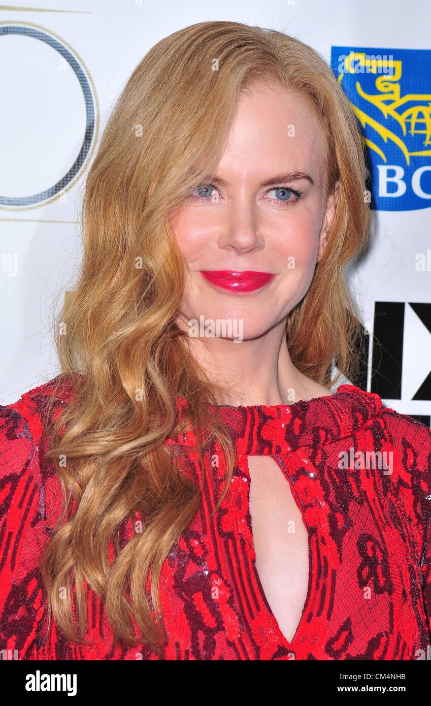 Nicole Kidman aux arrivées de la Film Society of Lincoln Center Gala hommage à Nicole Kidman et 2012 New York Film Festival première de l'article BOY, Alice Tully Hall au Lincoln Center, New York, NY Le 3 octobre 2012. Photo par : Gregorio T. Binuya/Everett Collection Banque D'Images