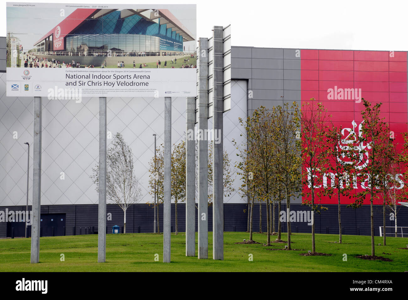 Le Vélodrome Sir Chris Hoy à l'Emirates Arena dans l'East End de Glasgow, Écosse, Royaume-Uni Banque D'Images