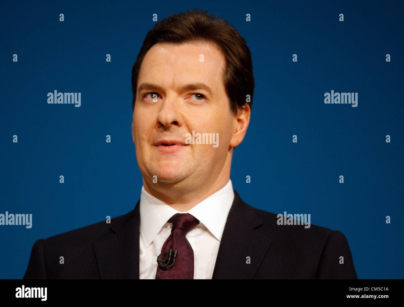 MP, GEORGE OSBORNE, CHANCELIER DE L'ÉCHIQUIER 08 Octobre 2012 L'ICC BIRMINGHAM ENGLAND Banque D'Images