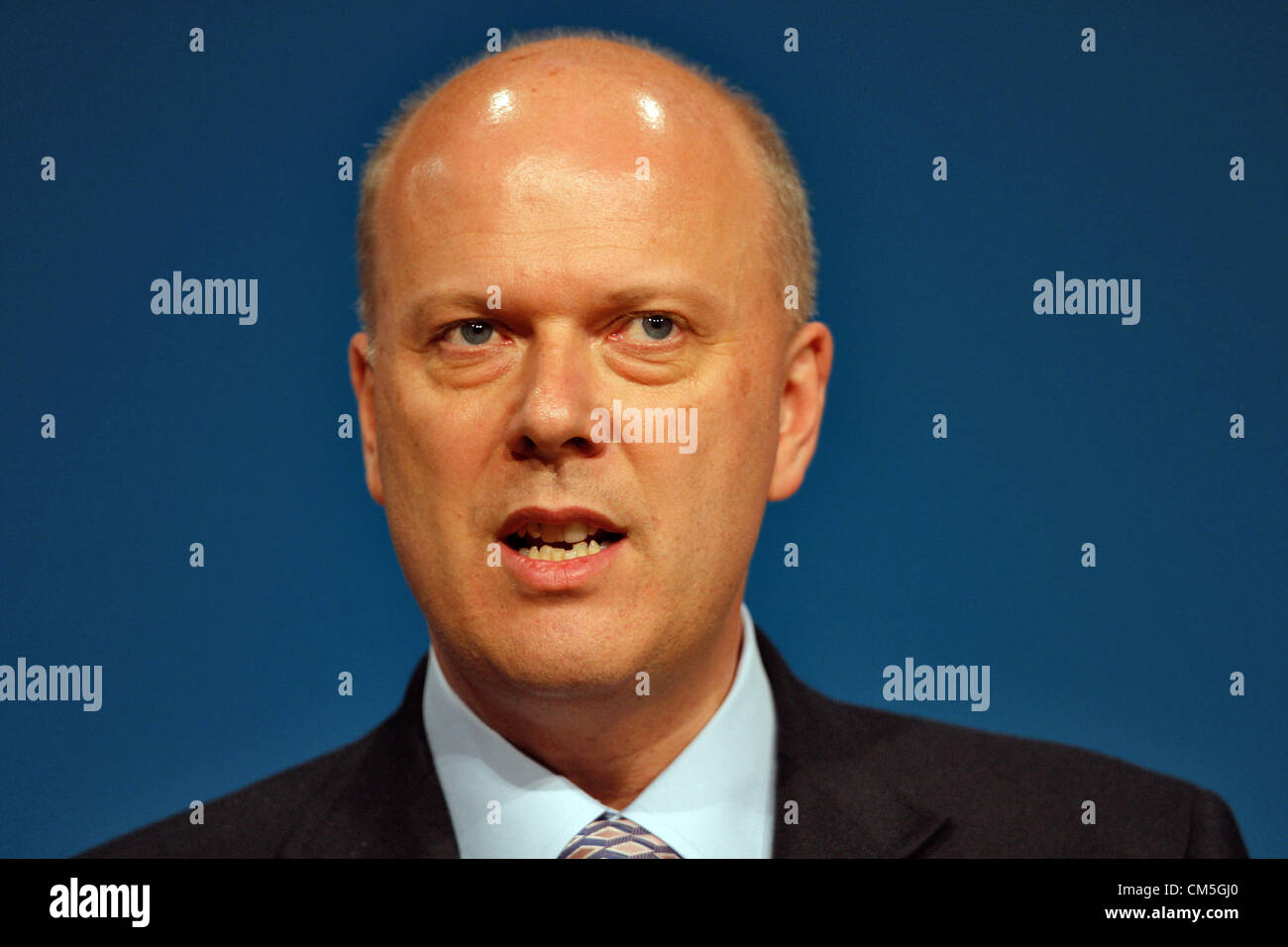 CHRIS GRAYLING MP SECRÉTAIRE DE LA JUSTICE 09 Octobre 2012 L'ICC BIRMINGHAM ENGLAND Banque D'Images