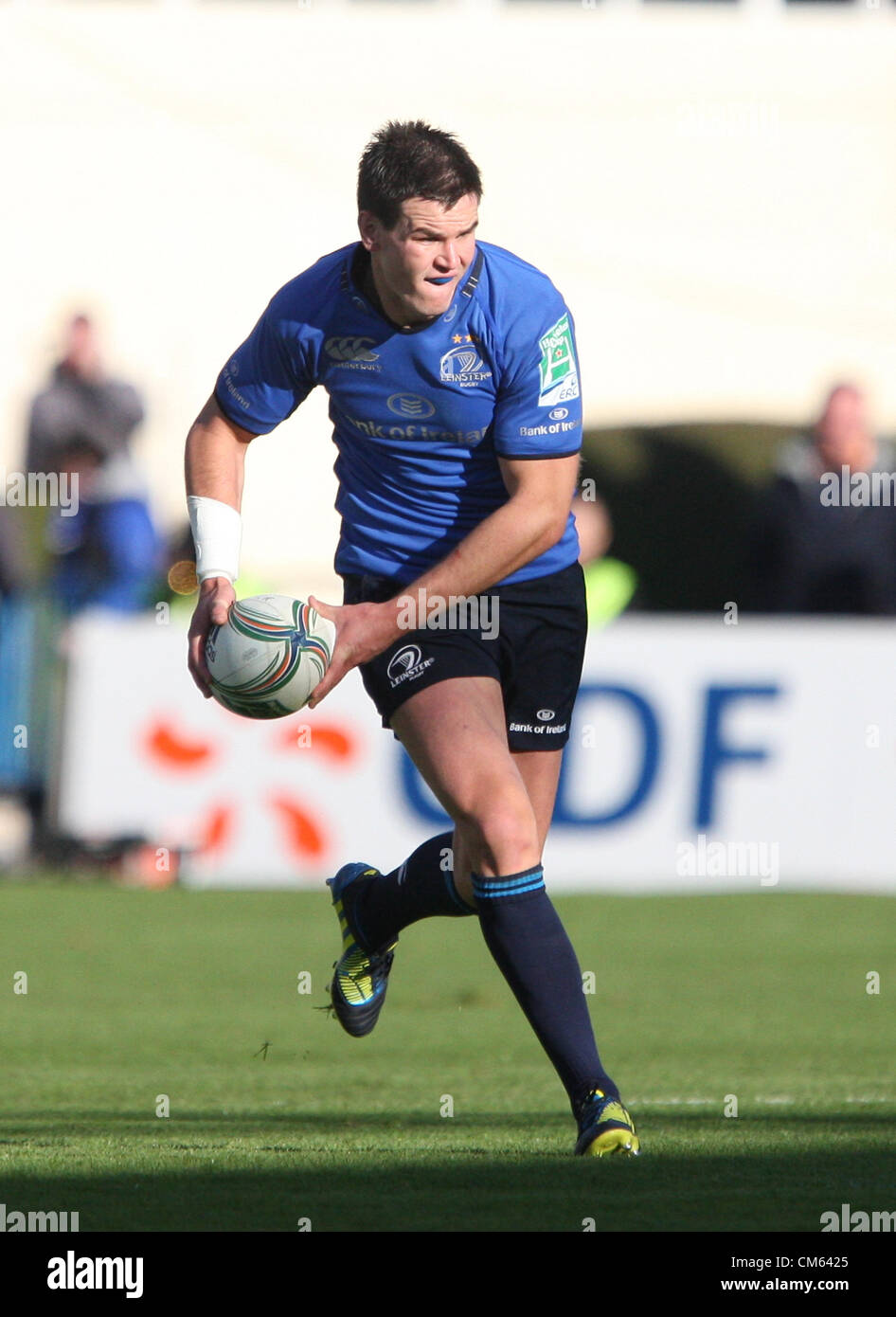 13.10.2012 Dublin , Irlande.Jonathan Sexton en action pour le Leinster, au cours de la Heineken Cup match entre Leinster et Exeter Chiefs de la RDS Arena de Dublin. Banque D'Images