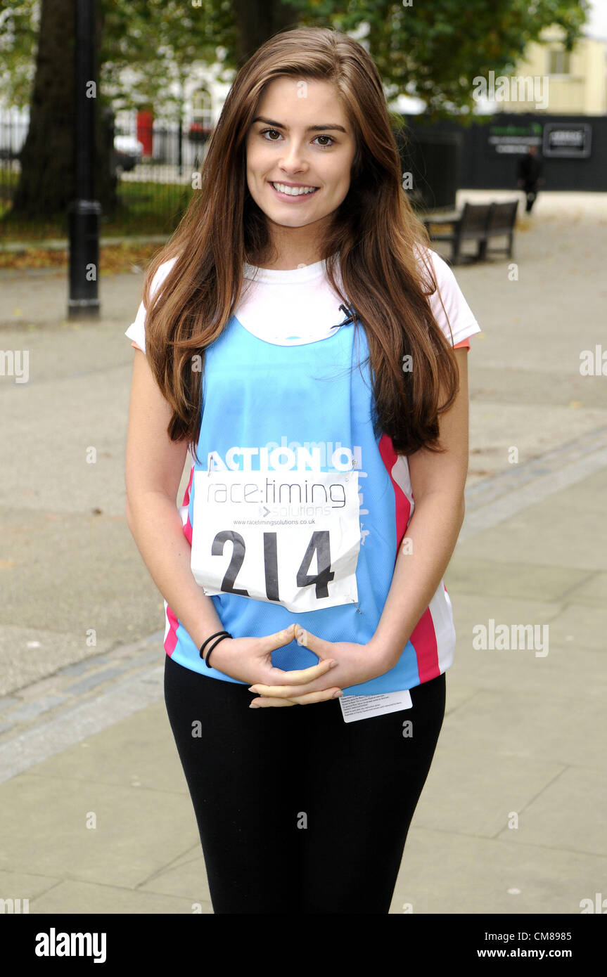 UK, Londres - Rachel Shenton à l'action pour l'audience Photocall à BT Tower, London - 26 octobre 2012 Photo de personnes Presse./ Alamy live news. Banque D'Images