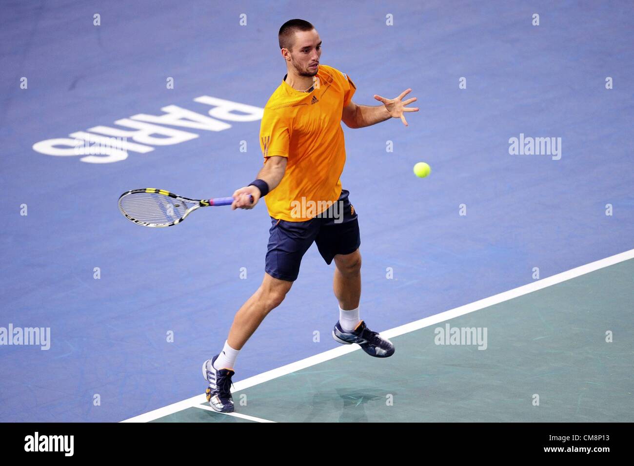 29.10.2012. Palais Omnisports, Bercy, Paris, France. Viktor Troicki Srb tennis BNP Paribas Masters 2012 Banque D'Images