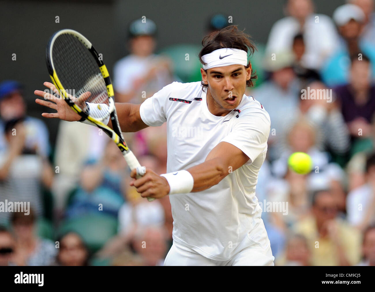 RAFAEL NADAL ESPAGNE LE ALL ENGLAND TENNIS CLUB WIMBLEDON Londres Angleterre 28 Juin 2012 Banque D'Images