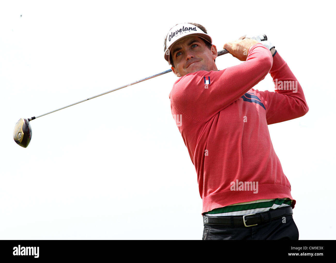 28.06.2012. Le comté d'Antrim, en Irlande du Nord. America's Keegan Bradley pendant le premier tour de l'Open d'Irlande au Royal Portrush Golf Club dans le comté d'Antrim, en Irlande du Nord Banque D'Images