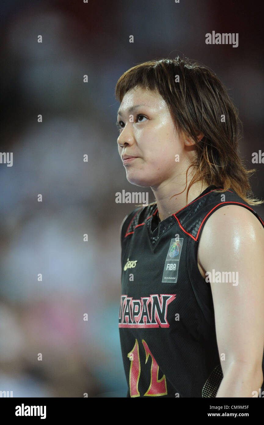 Asami Yoshida (JPN), le 26 juin 2012 - Basket-ball : FIBA femmes Tournoi mondial de qualification olympique match entre la Turquie 65-49 le Japon à Ankara, Turquie. (Photo par Hirano et Yoshihige/AFLO) Banque D'Images