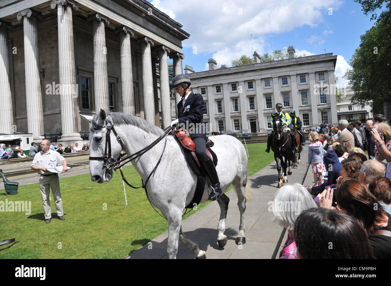 British Museum, Londres, Royaume-Uni. 30 juin 2012. Canada prennent part à la parade de chevaux dans le cadre de la puissance 24, un jour célébrant toutes choses des chevaux. Banque D'Images