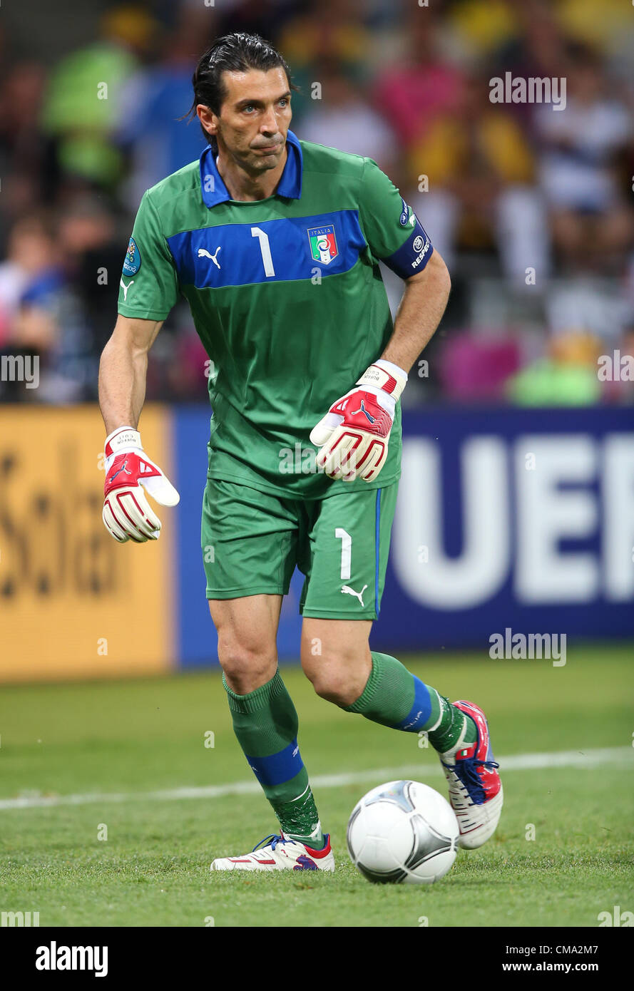 GIANLUIGI BUFFON ITALIE EURO 2012 STADE OLYMPIQUE FINALE KIEV UKRAINE UKRAINE 01 Juillet 2012 Banque D'Images