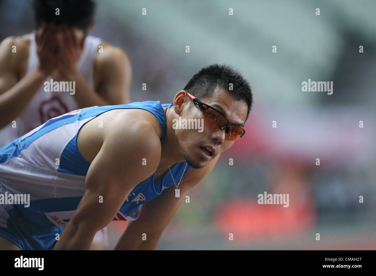 Yuzo Kanemaru (JPN), 9 juin 2012 - Athlétisme : La 96e Championnats nationaux d'athlétisme au Japon Osaka 2012, men's 400m finale à Nagai Stadium, Osaka, Japon. (Photo par Akihiro Sugimoto/AFLO SPORT) Banque D'Images