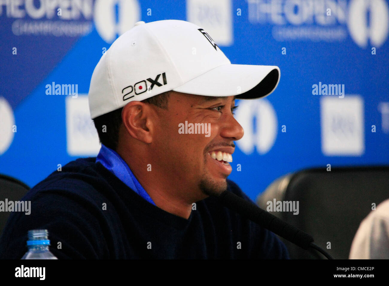 Tiger Woods lors de la 141e Open Golf Championship joué au Royal Lytham St Annes Golf Club, Lancashire, UK Banque D'Images