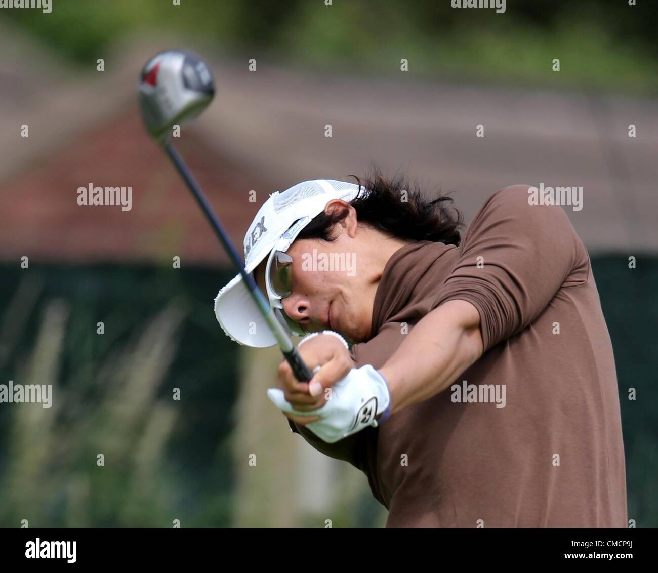 Ryo Ishikawa (JPN), 19 juillet 2012 - Golf : Ryo Ishikawa du Japon en action au cours de la première ronde de la 141th British Open Championship au Royal Lytham & St Annes Golf Club à Lytham St Annes, Lancashire, Angleterre. (Photo de Koji Aoki/AFLO SPORT) [0008] Banque D'Images