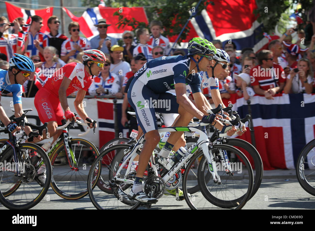 Tour de France 2012, étape 20. Rambouillet à Paris. 22 juillet 2012. Ruben Plaza Molina de l'équipe Movistar Banque D'Images