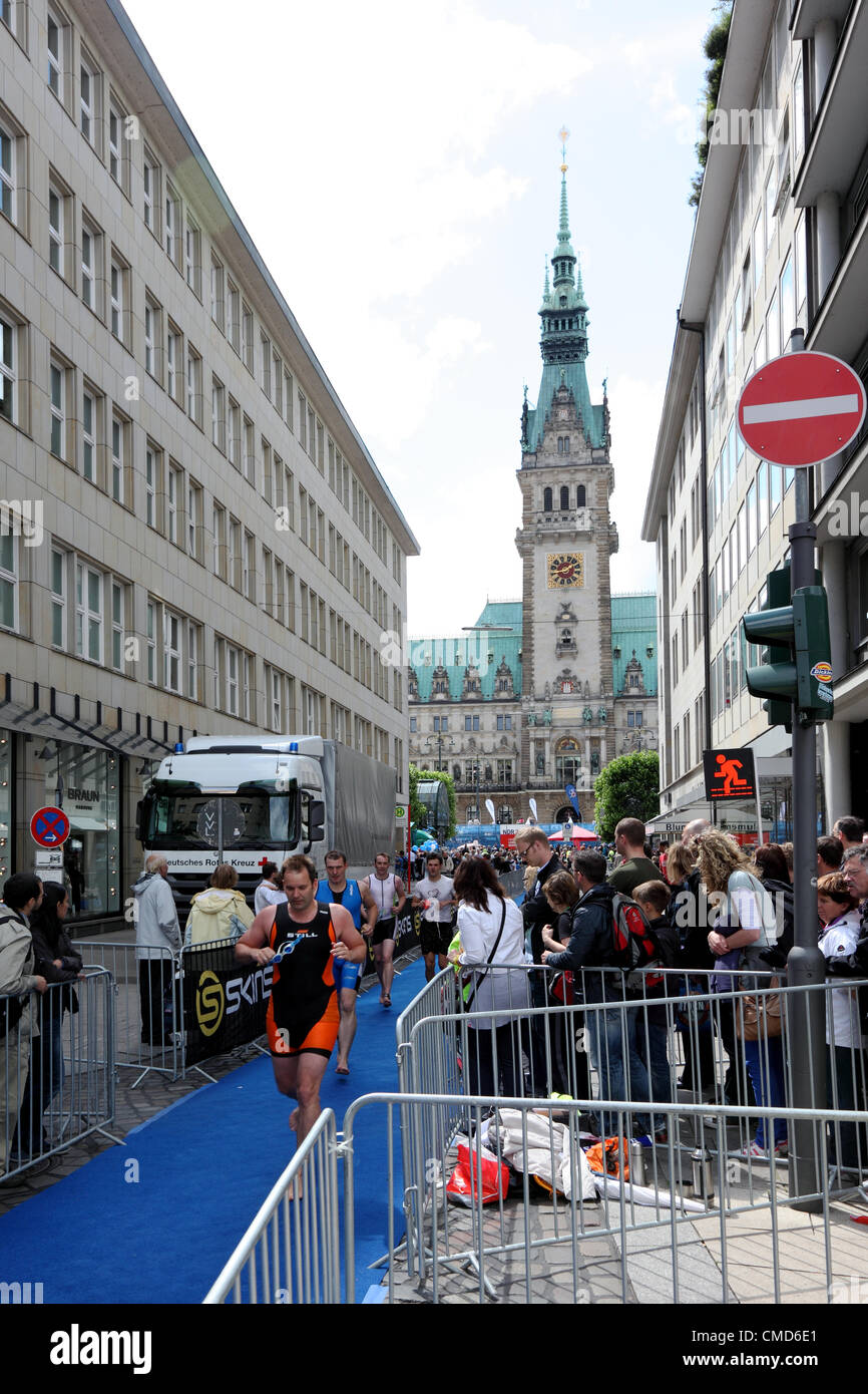 Dextro Energy triathlon ITU World Championship Series 2012 Hambourg Banque D'Images