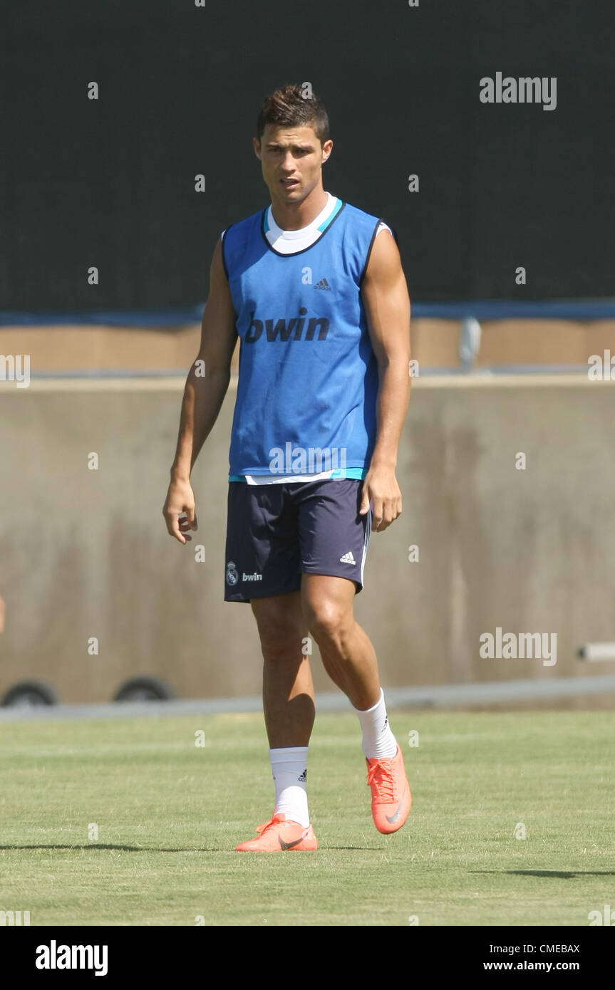 CRISTIANO RONALDO REAL MADRID LOS ANGELES CALIFORNIA USA 29 Juillet 2012 Banque D'Images