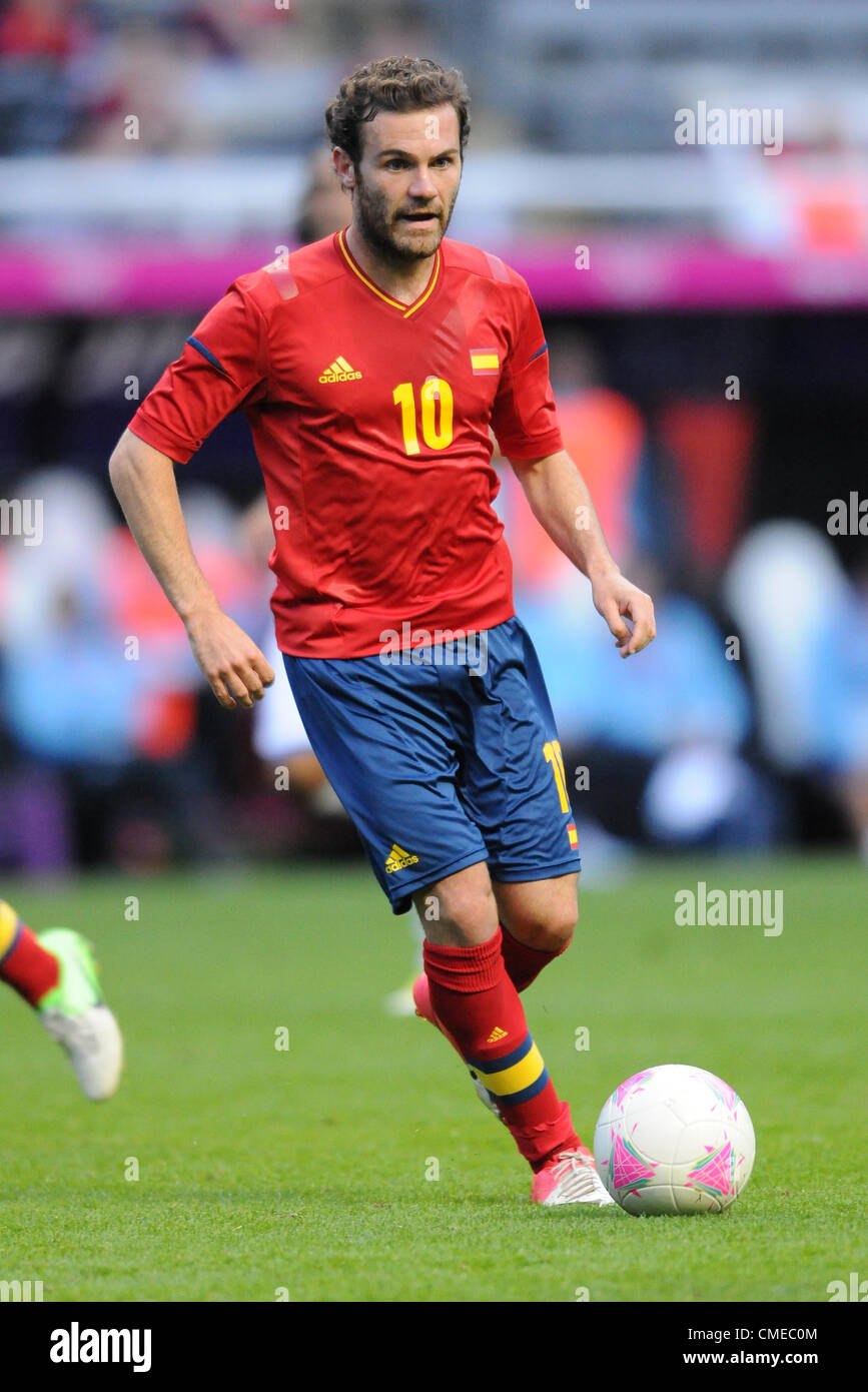 JUAN MATA ESPAGNE ST JAMES PARK NEWCASTLE ANGLETERRE 29 Juillet 2012 Banque D'Images