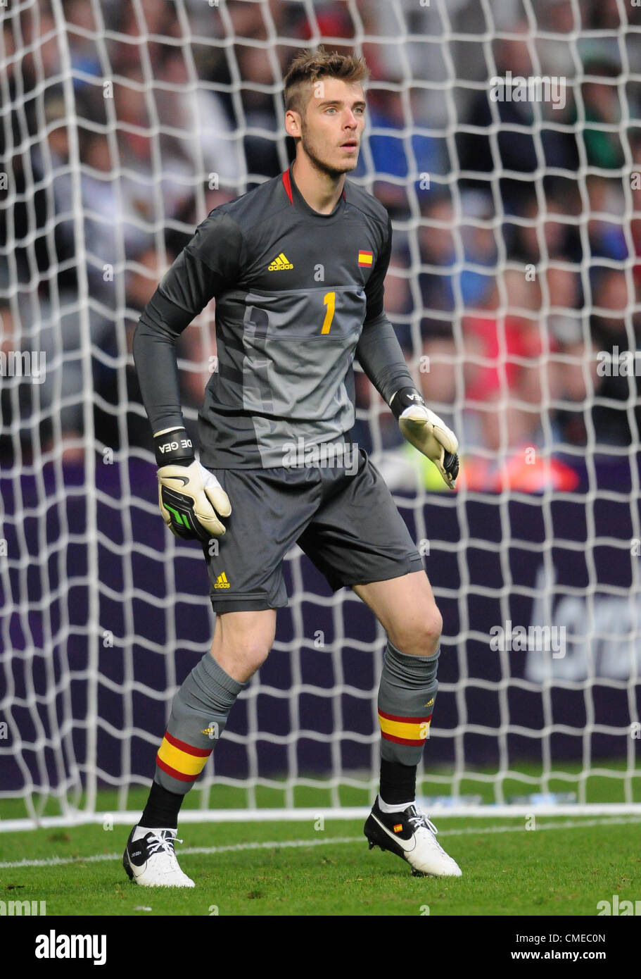 DAVID DE GEA ESPAGNE ST JAMES PARK NEWCASTLE ANGLETERRE 29 Juillet 2012 Banque D'Images