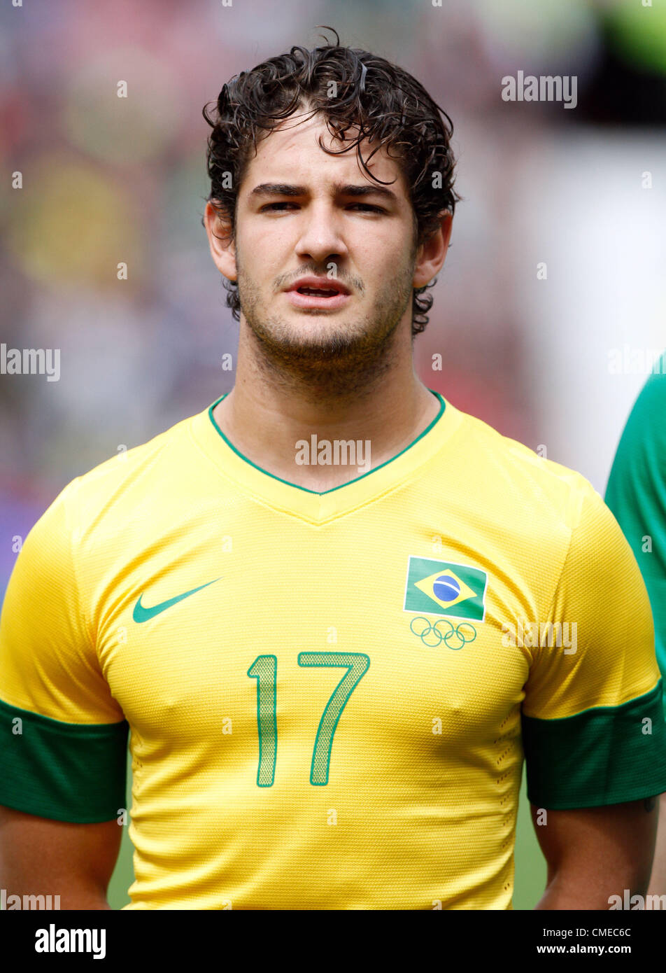 ALEXANDRE PATO BRÉSIL OLD TRAFFORD MANCHESTER EN ANGLETERRE 29 Juillet 2012 Banque D'Images