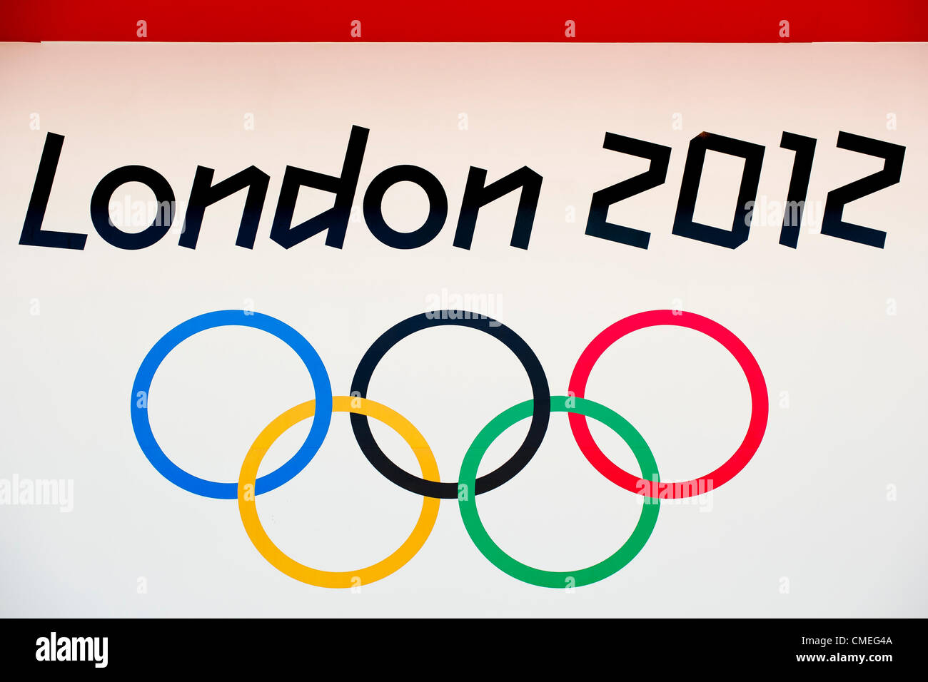 30.07.2012. Londres, Angleterre. Londres 2012 à l'extérieur de marque le lieu au cours de la ronde préliminaire du judo au jour 3 des Jeux Olympiques de 2012 à Londres d'ExCeL. Credit : Action Plus de Sports / Alamy Live News Banque D'Images