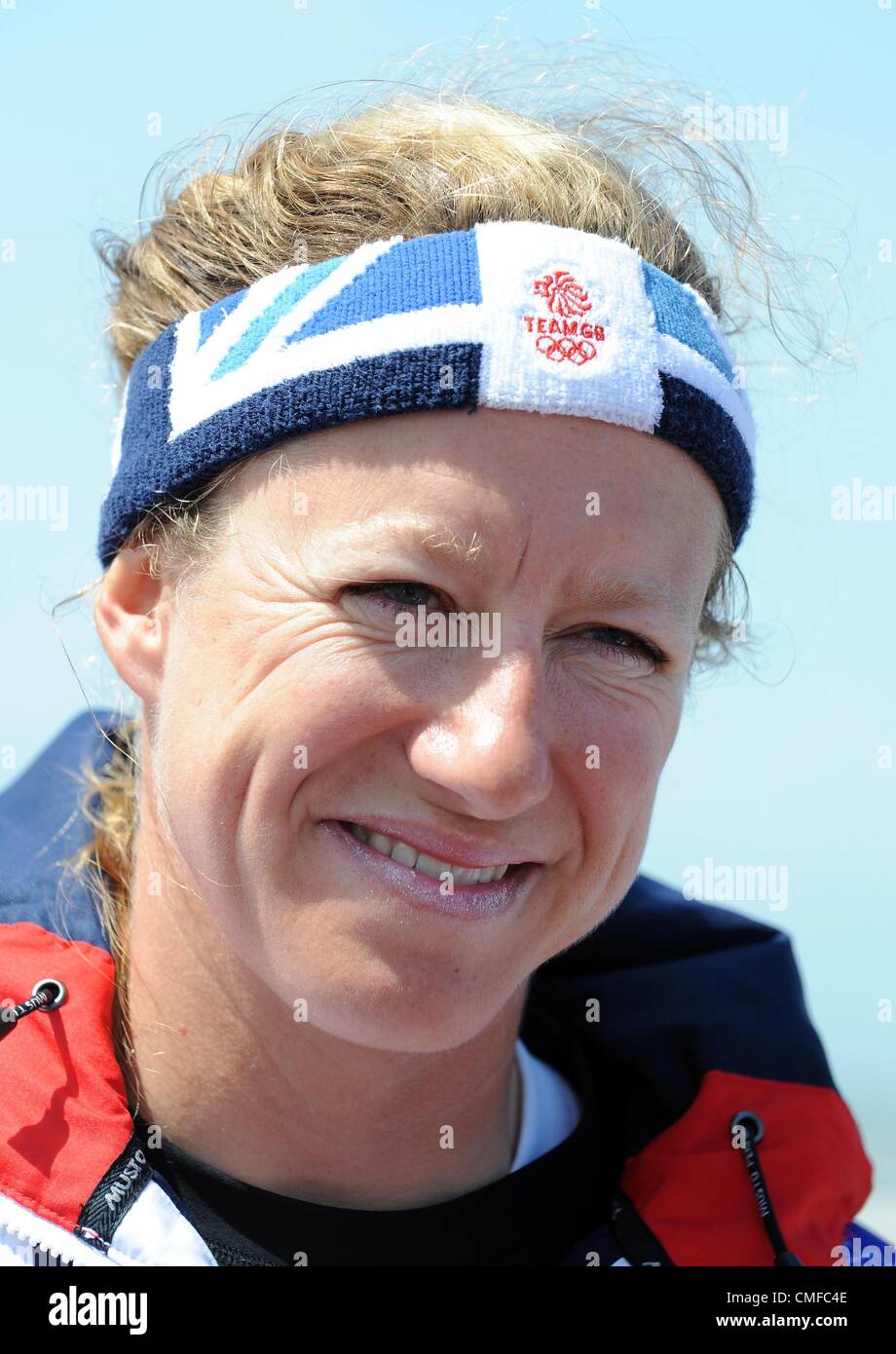 Jeux Olympiques 2012 : navigation, Annie Jardins de Grande-Bretagne Banque D'Images