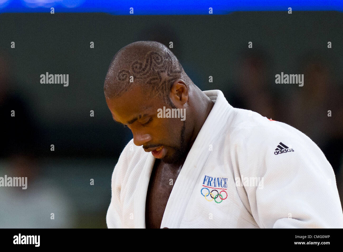 Teddy Riner (FRA), 3 août 2012 - Judo : Men's  +100kg à ExCeL pendant les Jeux Olympiques de Londres en 2012 à Londres, au Royaume-Uni. (Photo par Enrico Calderoni/AFLO SPORT) [0391] Banque D'Images