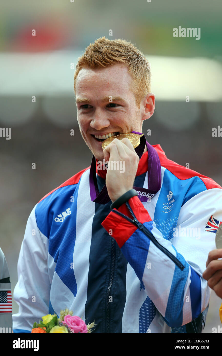 GREG RUTHERFORD OR Banque D'Images