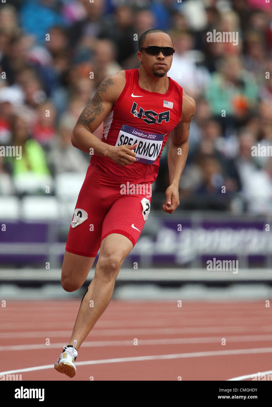 JEUX OLYMPIQUES WALLACE SPEARMON 2012 Banque D'Images