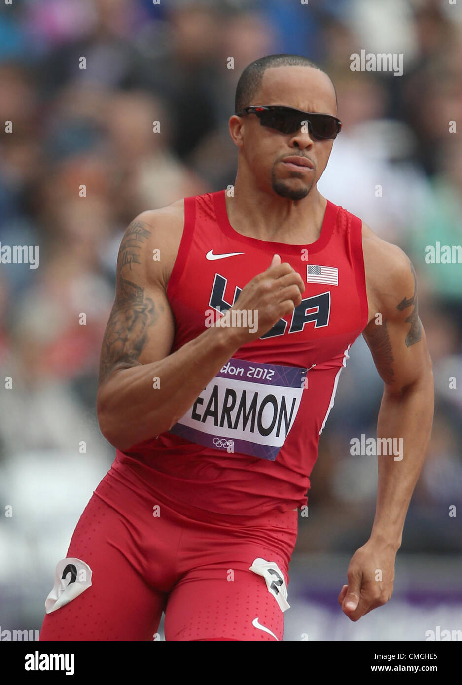 JEUX OLYMPIQUES WALLACE SPEARMON 2012 Banque D'Images