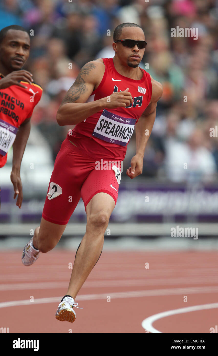 JEUX OLYMPIQUES WALLACE SPEARMON 2012 Banque D'Images