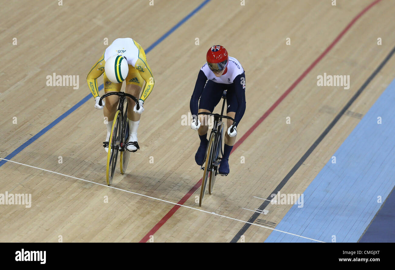 ANNA MEARES REMPORTE L'OR EN AUSTRALIE STRATFORD Londres Angleterre 07 Août 2012 Banque D'Images