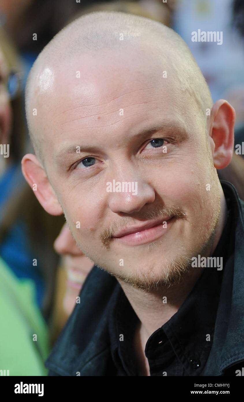 Isaac Slade sur scène pour NBC Today Show de concert avec la mêlée, Rockefeller Plaza, New York, NY, le 13 août 2012. Photo par : Kristin Callahan/Everett Collection Banque D'Images