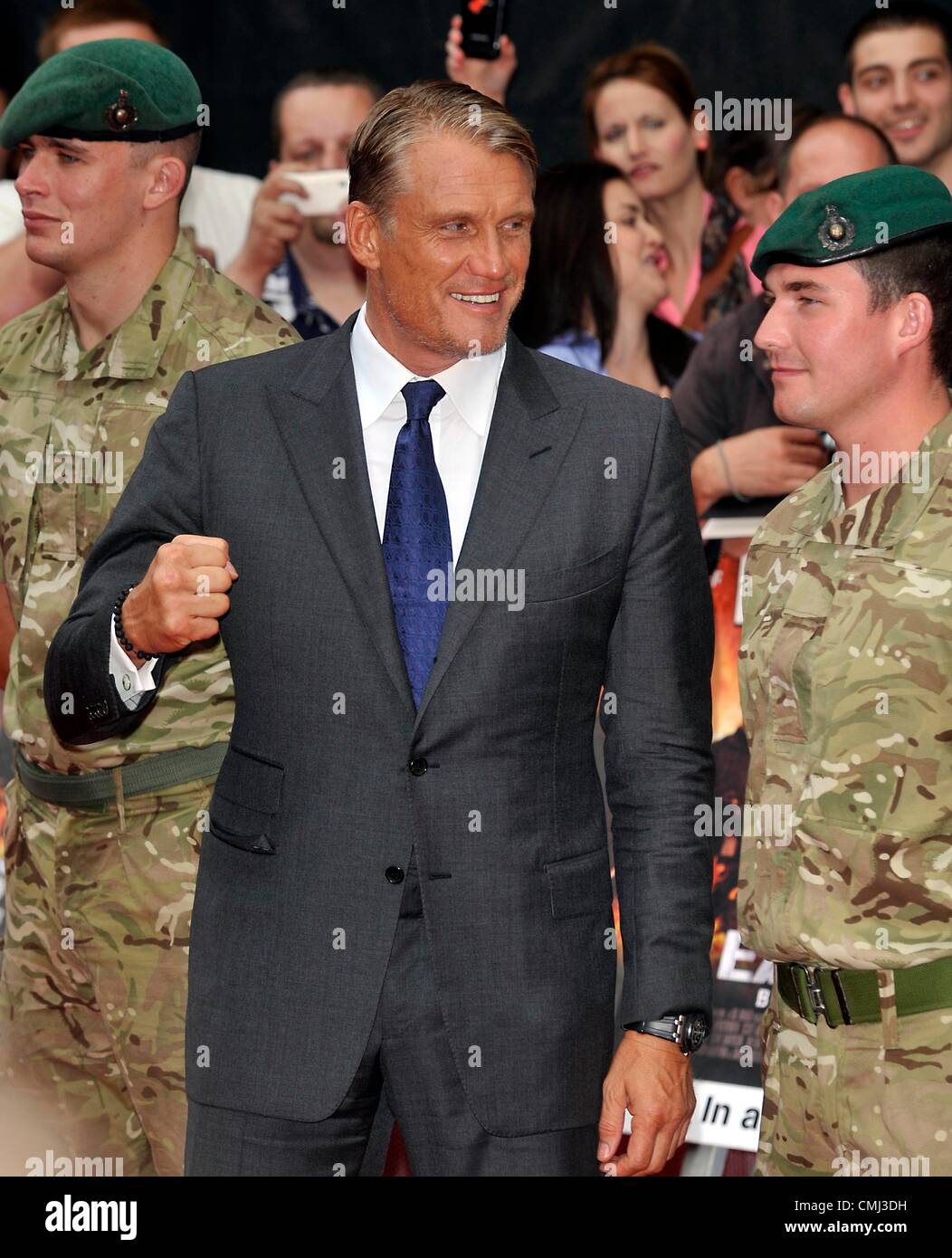 13Th Aug 2012. Dolph Lundgren à 'l'usure 2' UK Premiere tenue à l'Empire Leicester Square Londres, Angleterre - 13.08.12 Banque D'Images