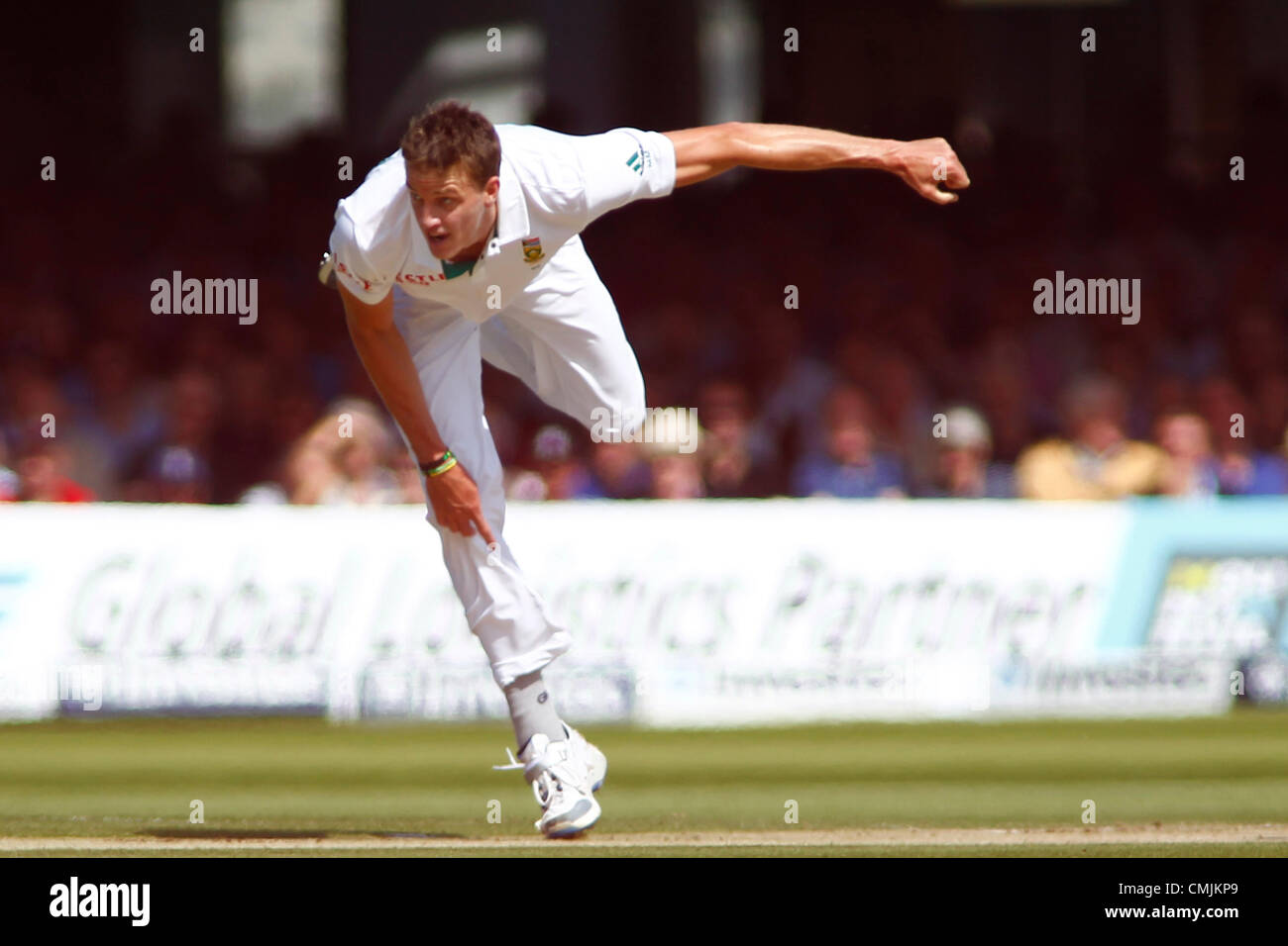 17Th Aug 2012. 17/08/2012 Londres, Angleterre. L'Afrique du Sud Morne Morkel bowling pendant le troisième test-match Investec international cricket entre l'Angleterre et l'Afrique, a joué au Lords Cricket Ground : crédit obligatoire : Mitchell Gunn / sportsphotographer.eu / Alamy Live News Banque D'Images