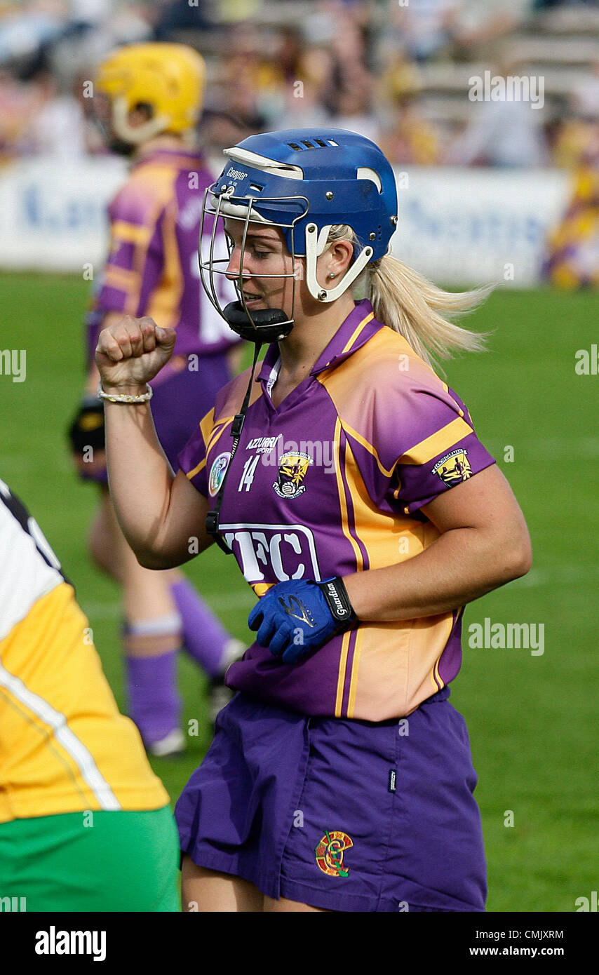 18 Aug 2012 Nowlan Park Kilkenny, Irlande : Wexford contre Offaly Irlande toutes les demi-finales du Championnat senior Camogie 2012 Banque D'Images