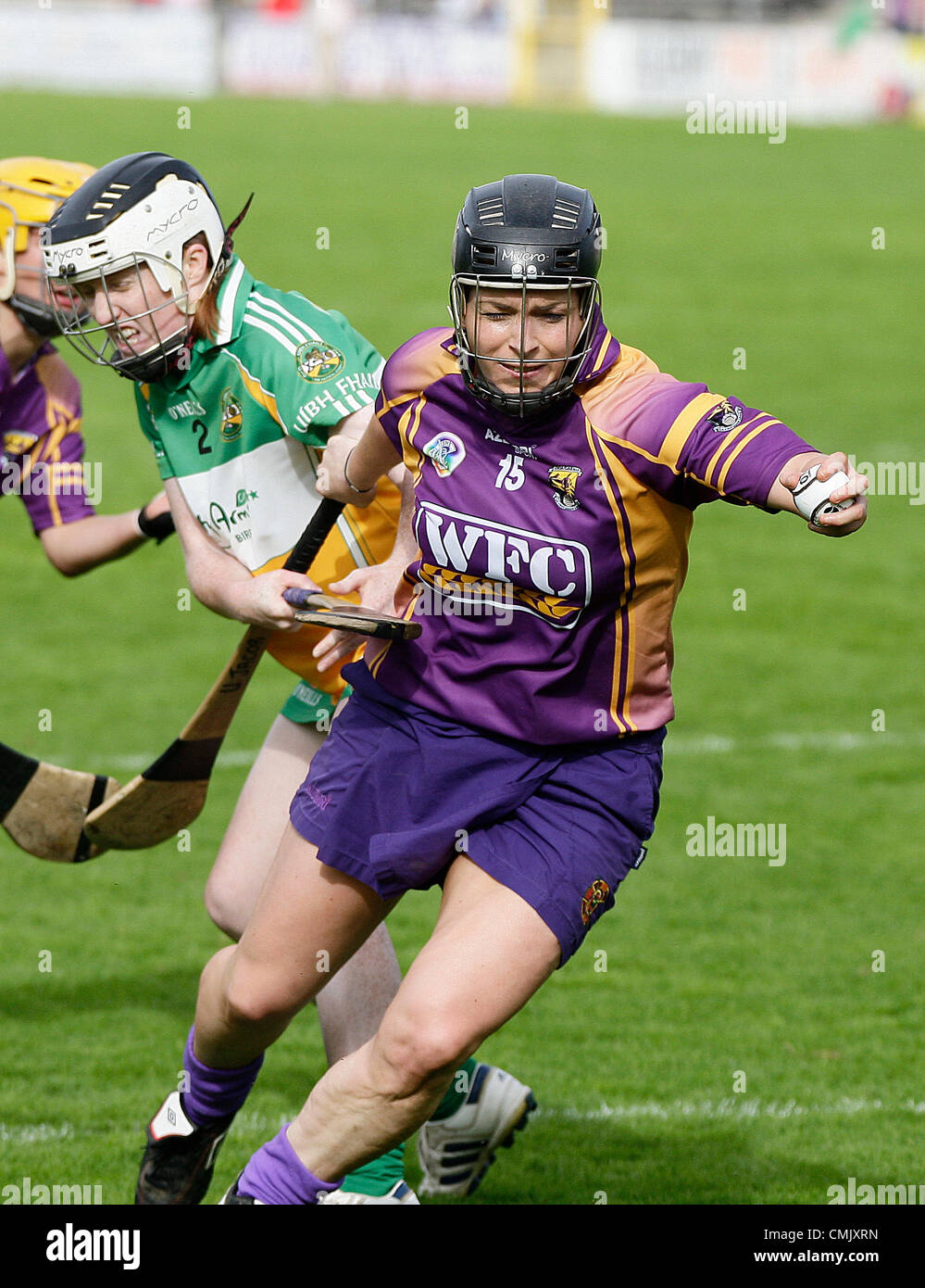 18 Aug 2012 Nowlan Park Kilkenny, Irlande : Wexford contre Offaly Irlande toutes les demi-finales du Championnat senior Camogie 2012 Banque D'Images