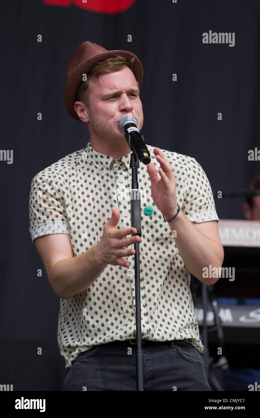 Murrs Olly effectue au V Festival à Chelmsford, 19 août 2012 à Chelmsford, Royaume-Uni Banque D'Images