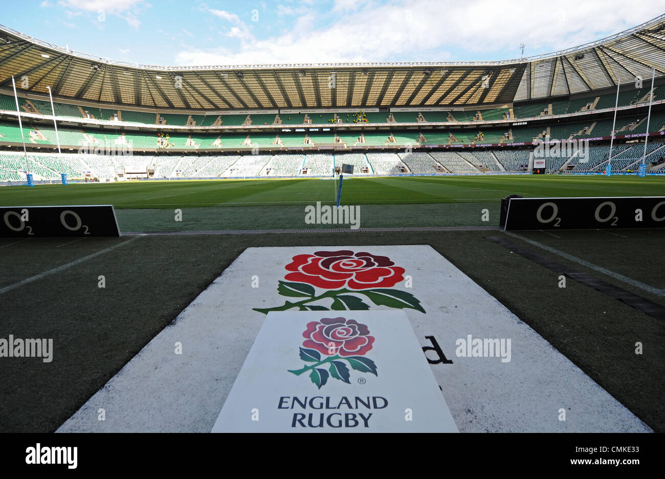 Le stade de Twickenham ANGLETERRE V AUSTRALIE ANGLETERRE LONDRES TWICKENHAM 02 Novembre 2013 Banque D'Images