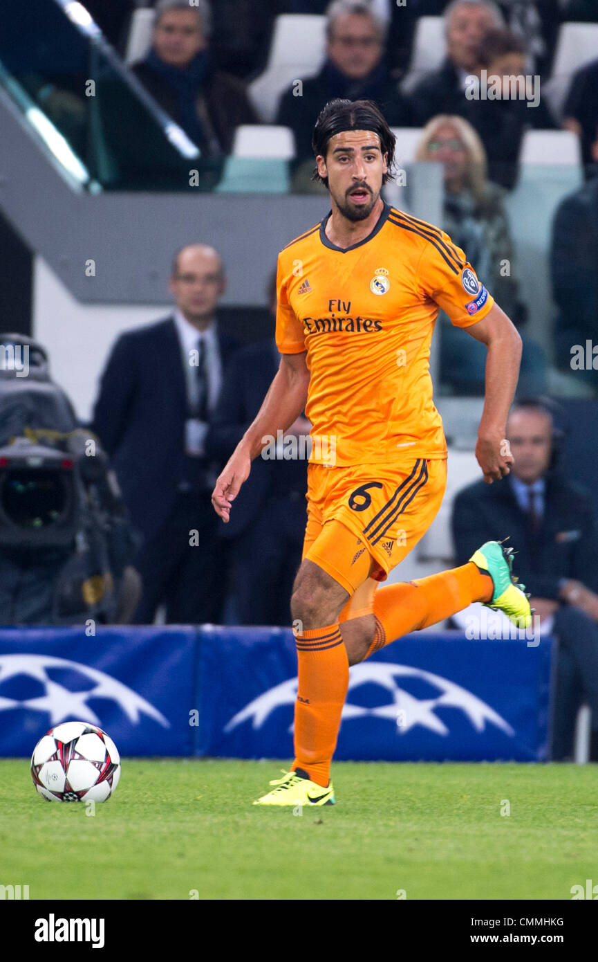 Turin, Italie. 5e novembre 2013. Sami Khedira (réel), le 5 novembre 2013 - Football : Football / Ligue des Champions Groupe B match entre la Juventus 2-2 Real Madrid au stade de la Juventus de Turin, en Italie. (Photo de Maurizio Borsari/AFLO/Alamy Live News) Banque D'Images